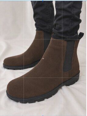 Lands End Haze Duck Boots Mens 13 Brown Water Resistant 3M Thinsulate Insulation Lands End Haze Duck Boot Cognac Waterproof 3M Thinsulate  main image 3